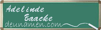 Adelinde Baacke Visitenkarte